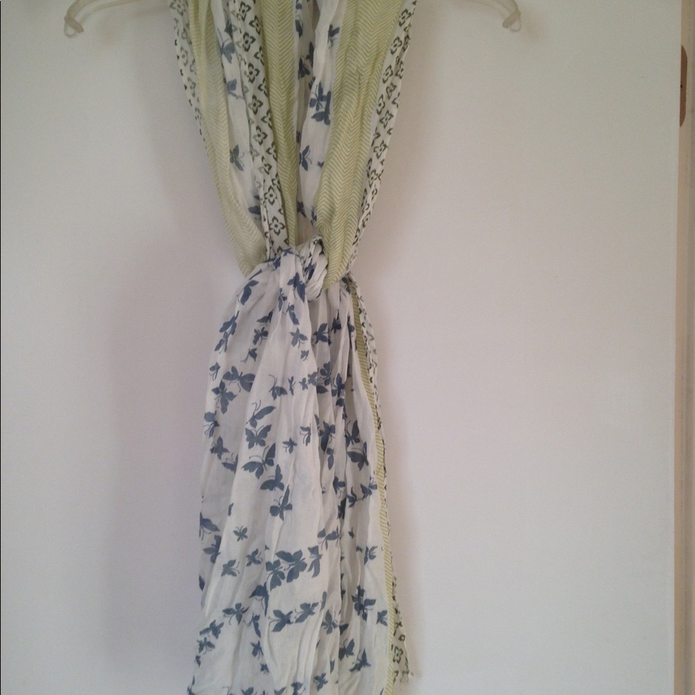 Gap Scarf With Blue Butterflies - image 3